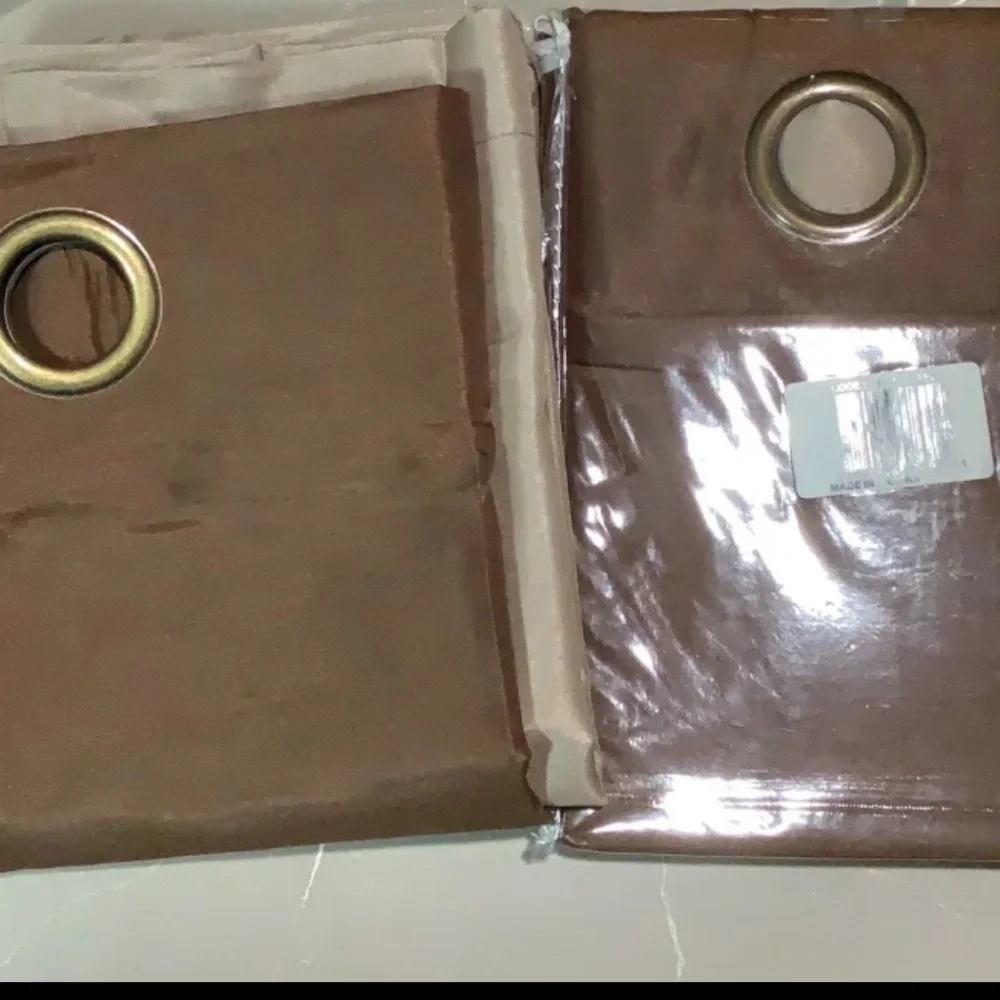 Two NWT Grommet Two-Toned Curtain Panels, 84”